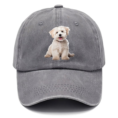 Adorable white puppy Hat