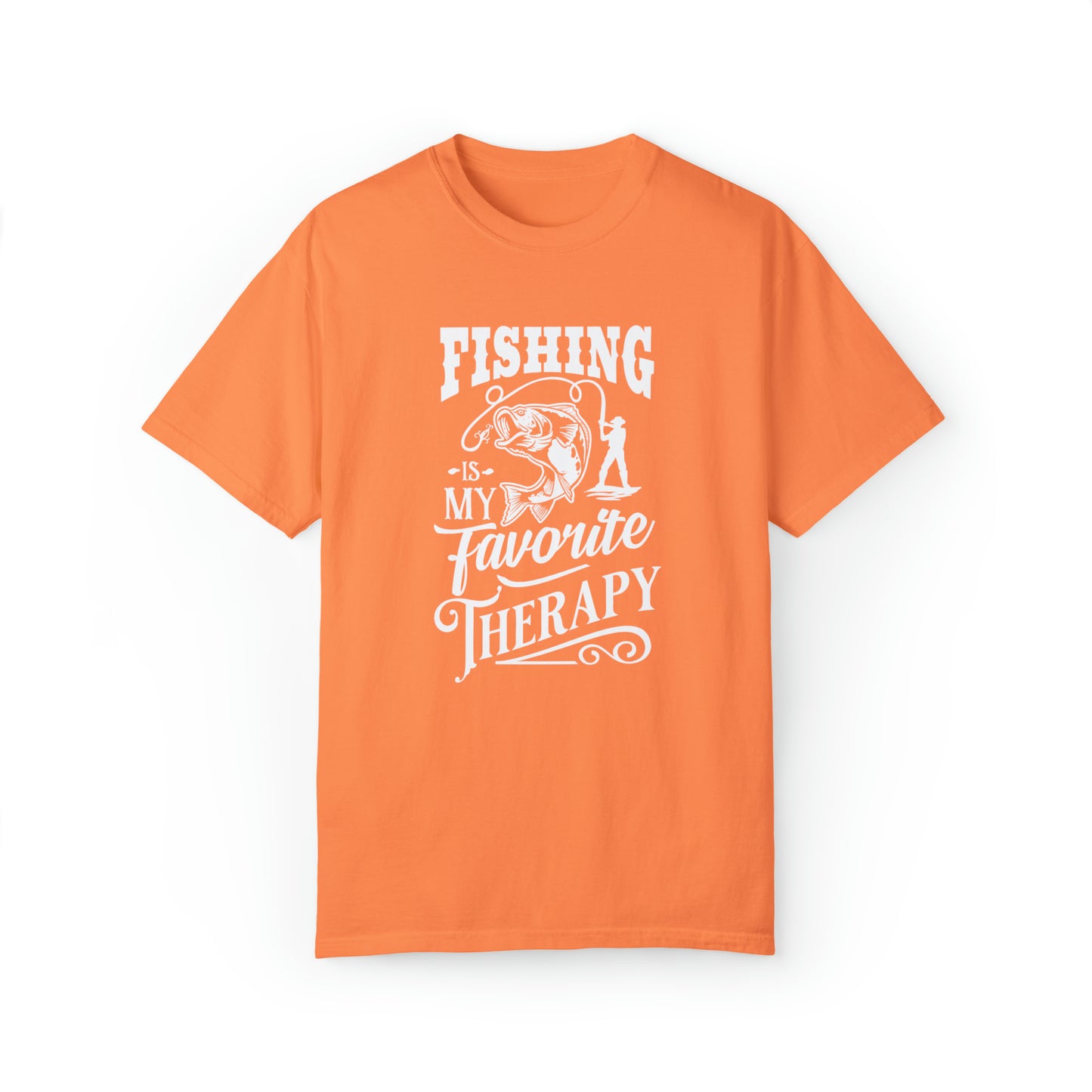 Reel in Serenity: Camiseta de terapia con temática de pesca