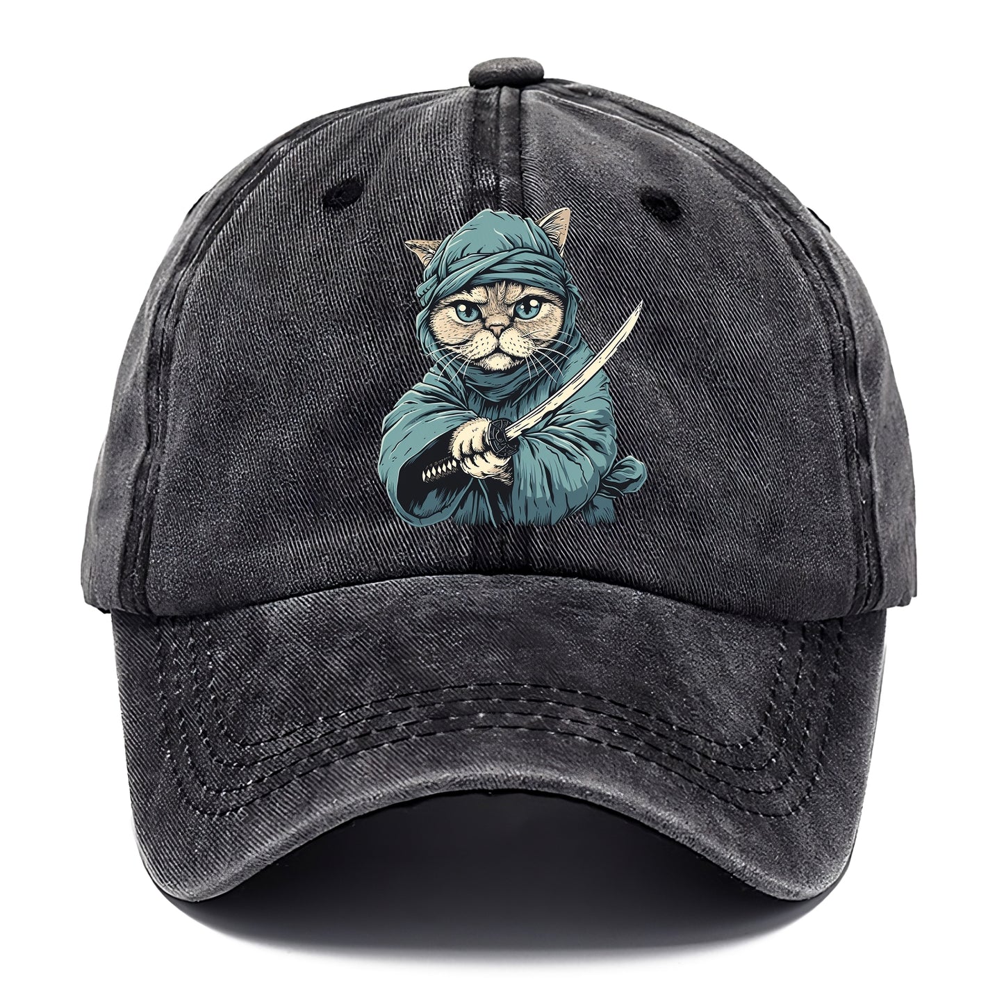 Ninja Cat Fierce Feline Warrior Hat