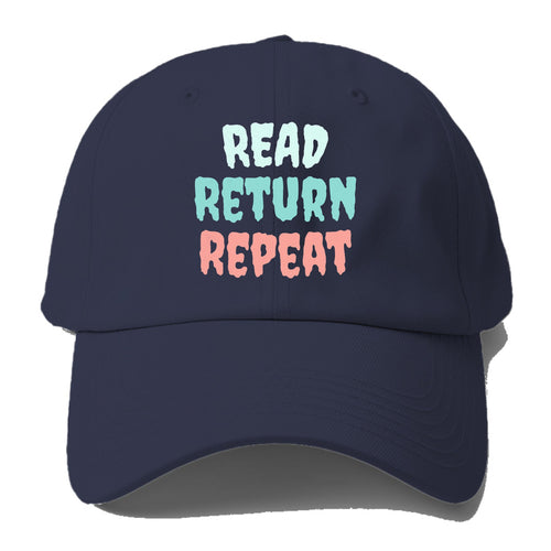 Read Return Repeat Baseball Cap For Big Heads