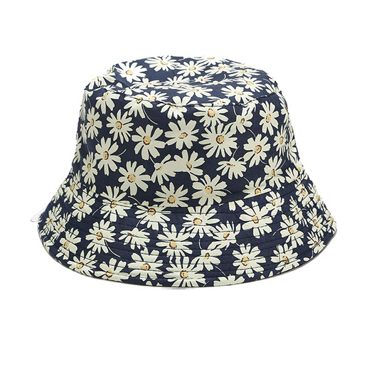 Pandaize Sombrero de cubo reversible con estampado unisex de doble cara 