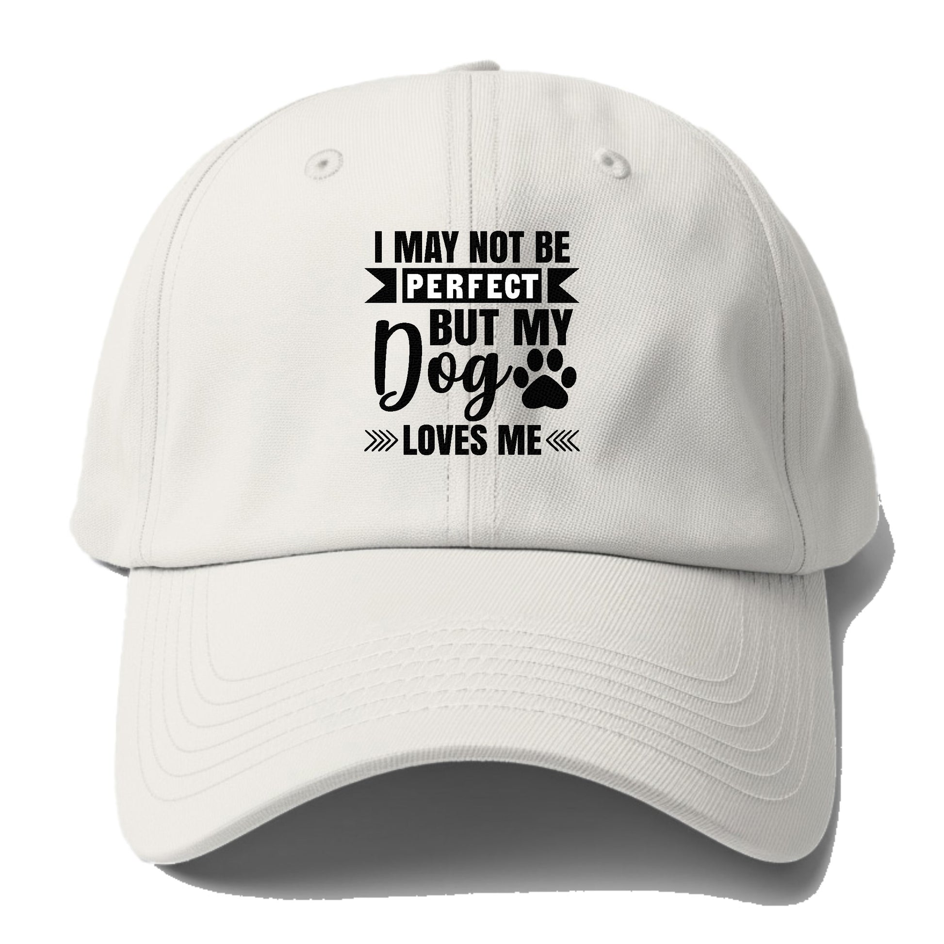 I may not be perfect but my dog loves me Hat