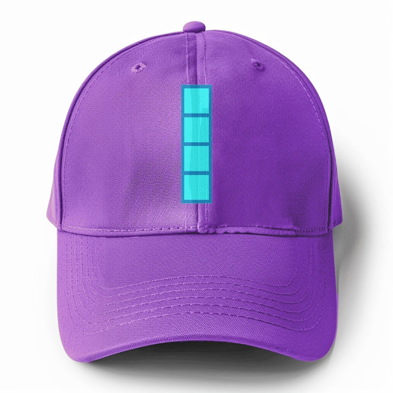 Retro 80s Tetris Blocks Blue Hat