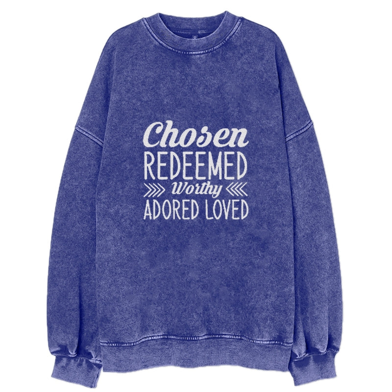 Chosen redeemed worthy adored loved Hat