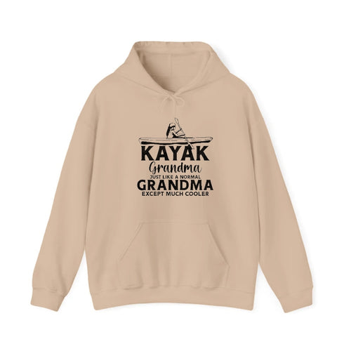 Kayak Grandma Just Like A Normal Grandma Except Much Cooler Hooded Sweatshirt