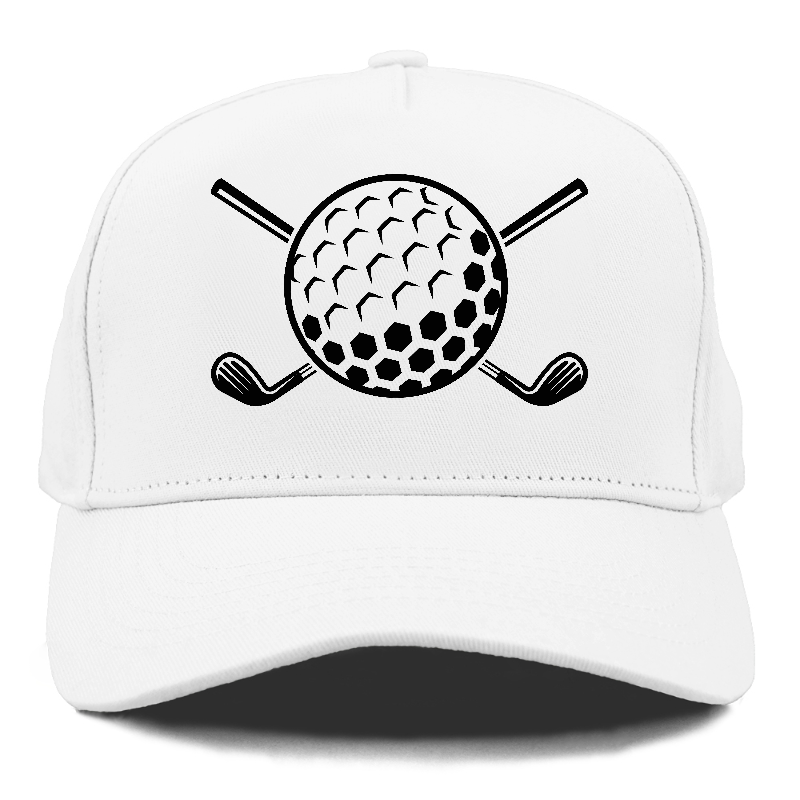 Golf Ball And Clubs Hat