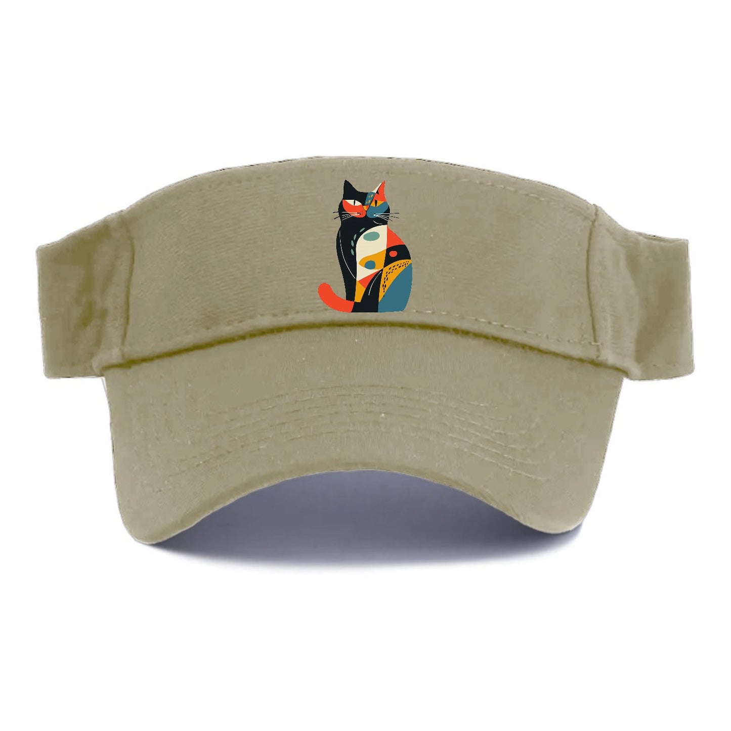 Abstract Elegance Colorful Cat Hat