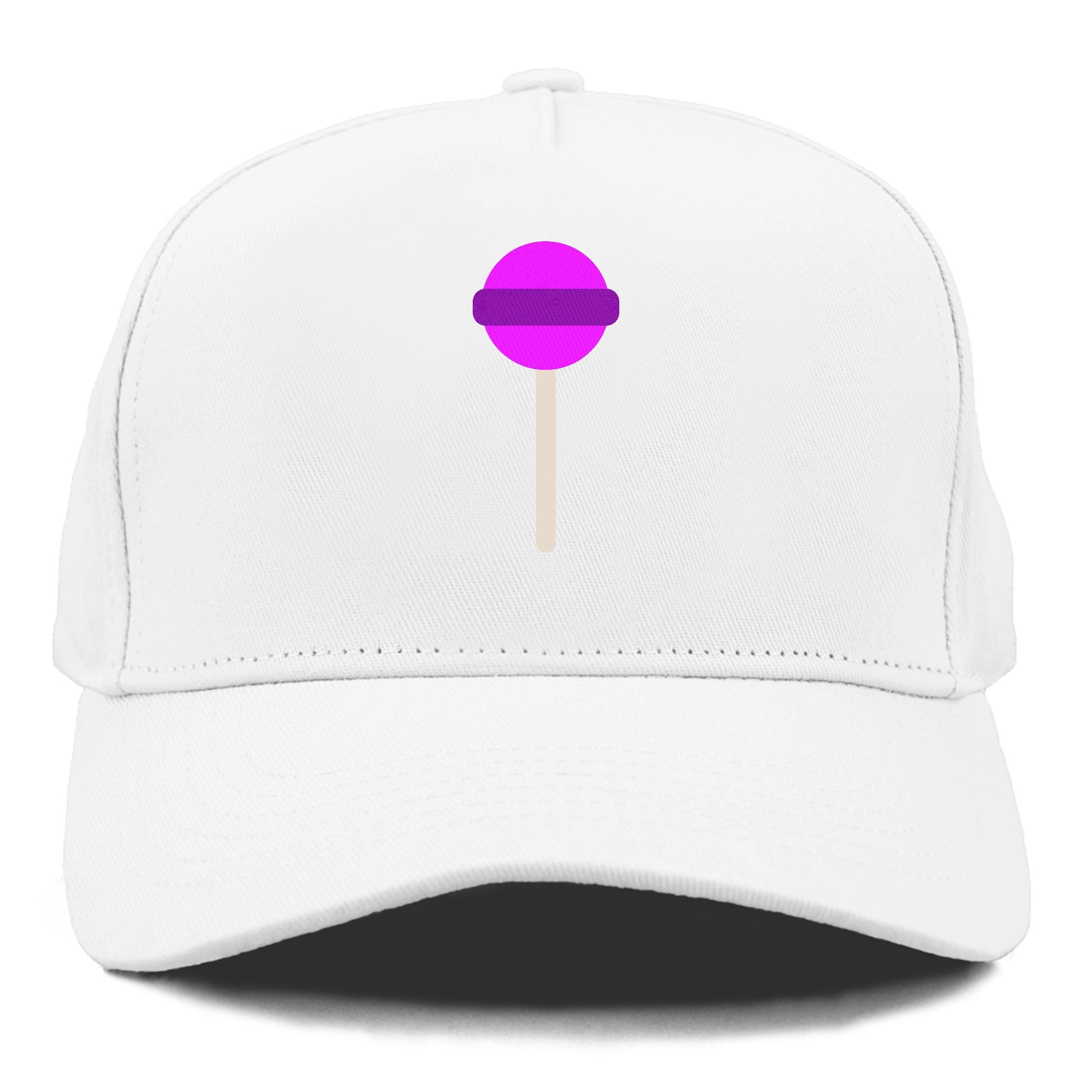 Retro 80s Lollipop Purple Hat