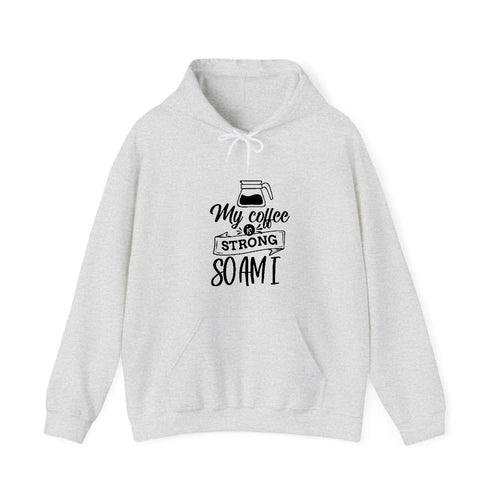 Caffeine Queen: Empowered By Strong Coffee Vibes Hooded Sweatshirt