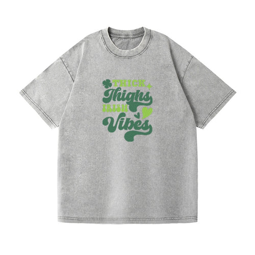 Thick Thighs Irish Vibes Vintage T-shirt