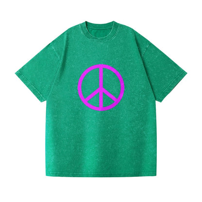 Retro 80s Peace Sign Purple Hat