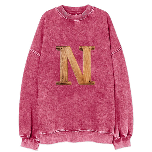 Letter N Vintage Sweatshirt