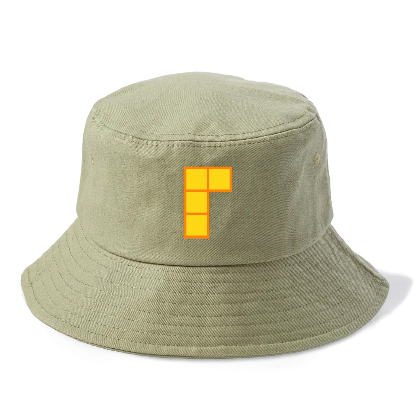 Retro 80s Tetris Blocks Orange Hat