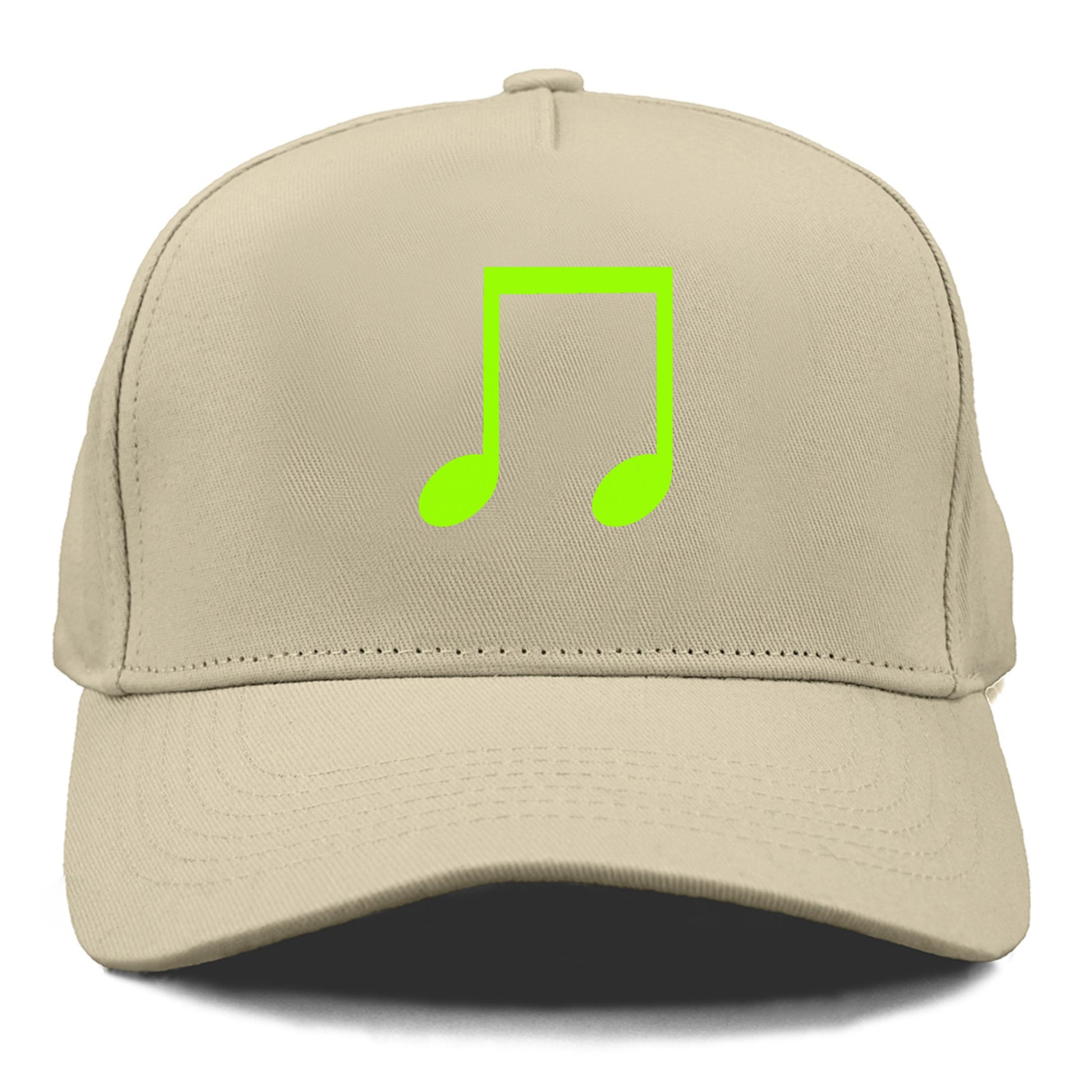 Retro 80s Music Note Green Hat