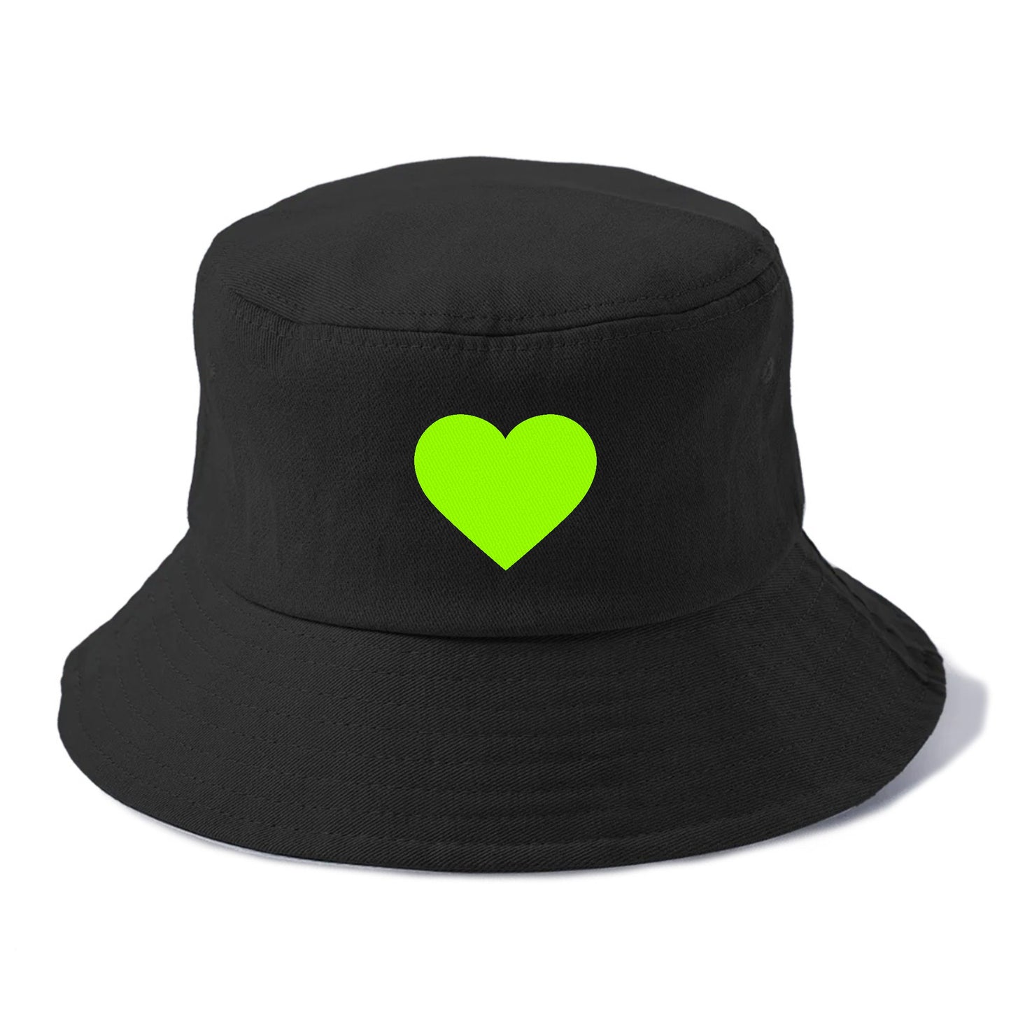 Retro 80s Heart Green Hat