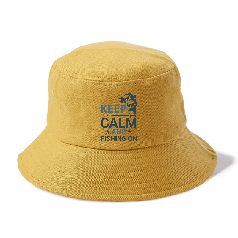 Keep calm and fishing on Hat