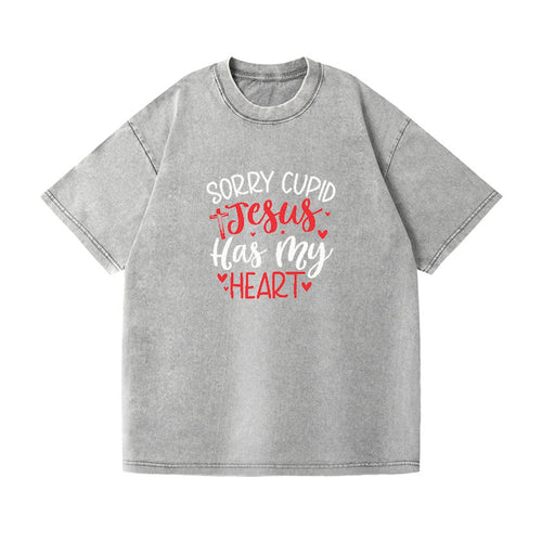 Sorry Cupid Jesus Has My Heart Vintage T-shirt