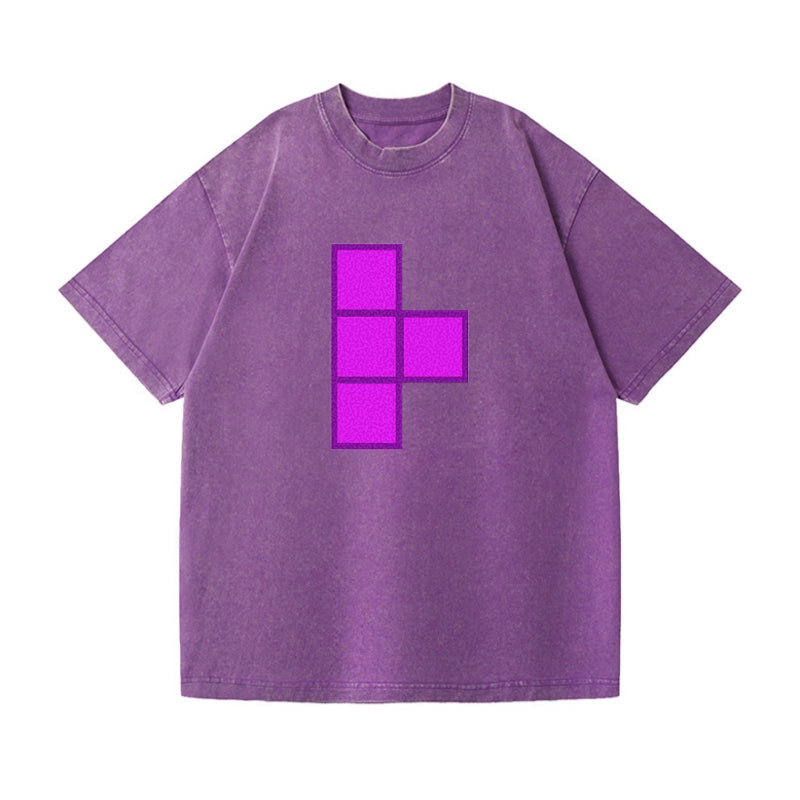 Retro 80s Tetris Blocks Purple Hat