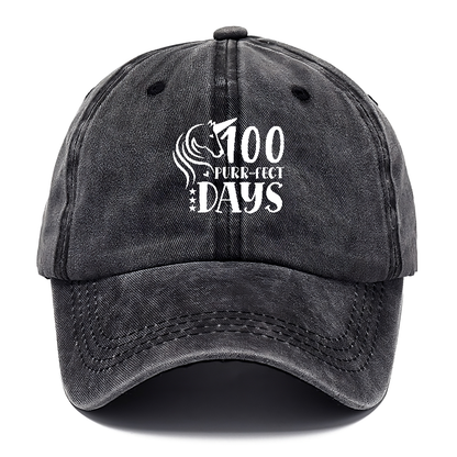 100 purr fect days Hat