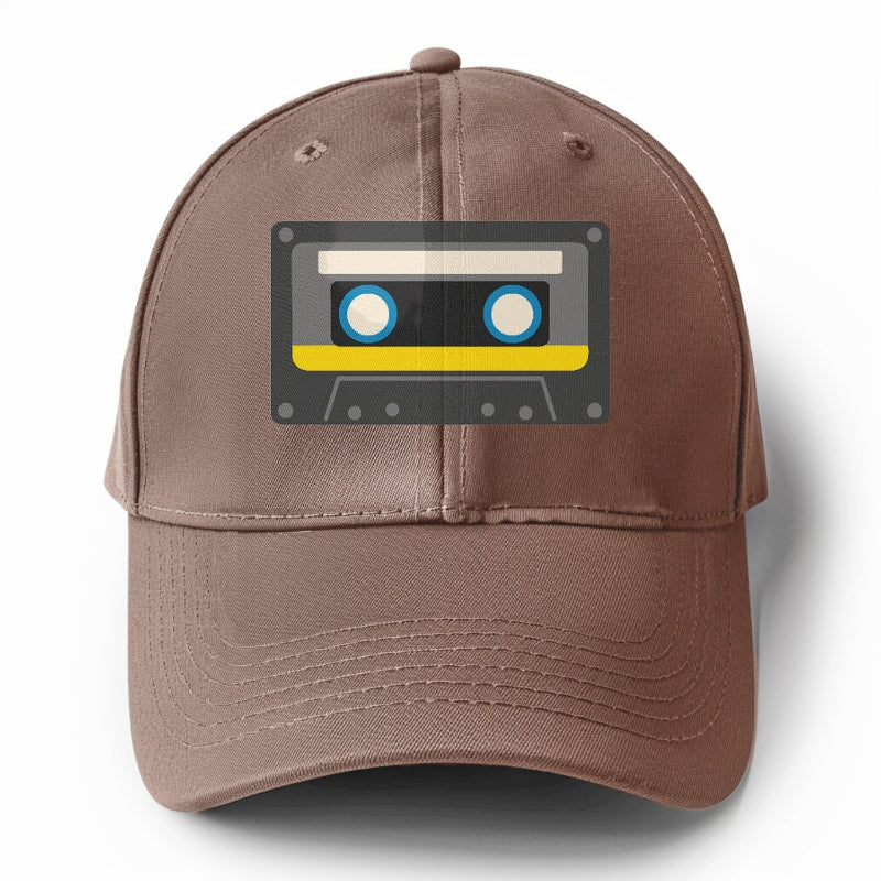 Retro 80s Cassette Black Hat