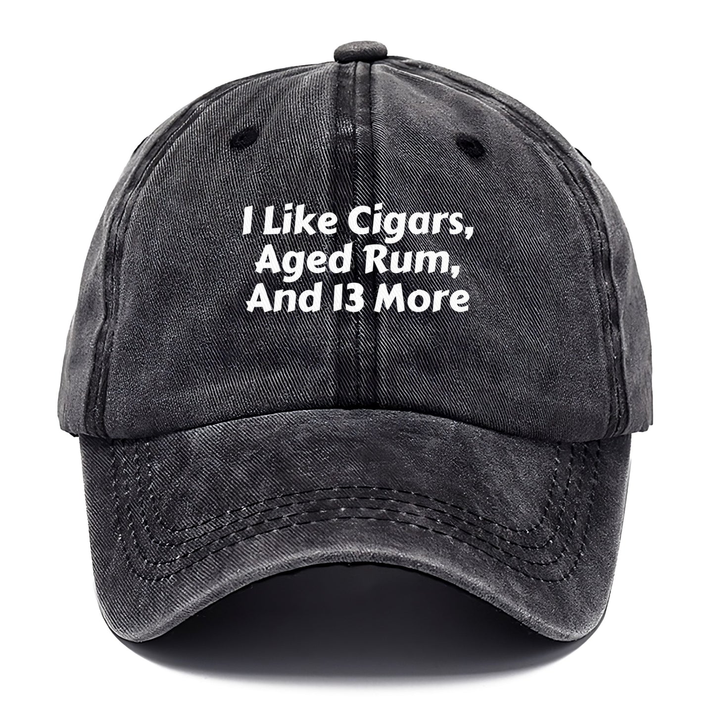 i like cigars, aged rum and 13 more Hat