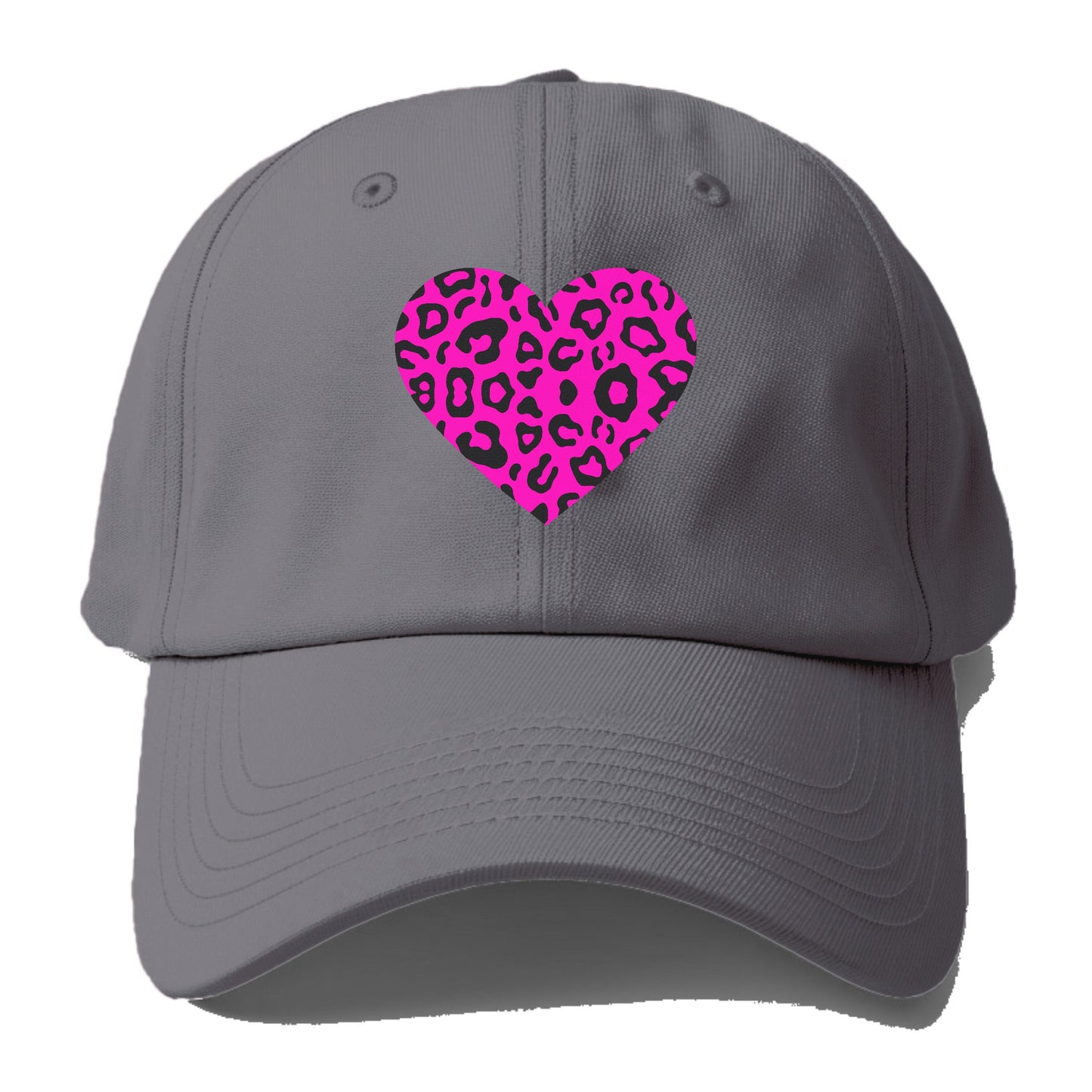 Retro 80s Heart Cheetah Print Hat