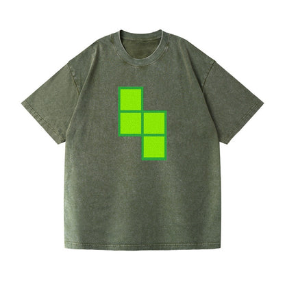 Retro 80s Tetris Blocks Green Hat