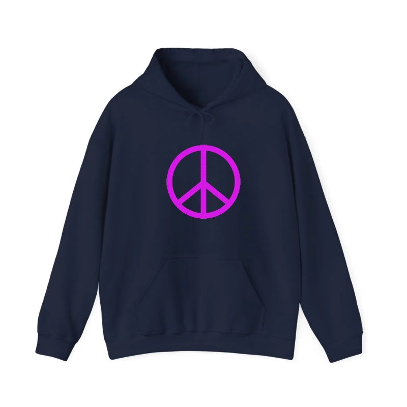 Retro 80s Peace Sign Purple Hat