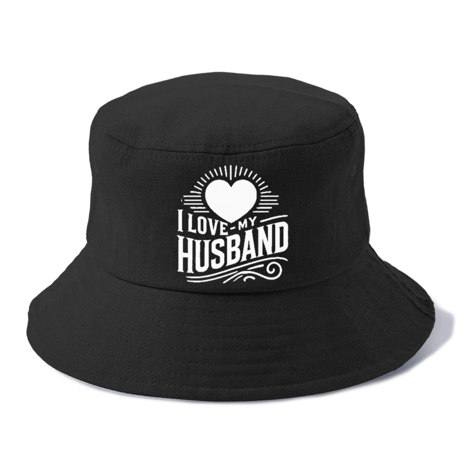 i love my husband Hat