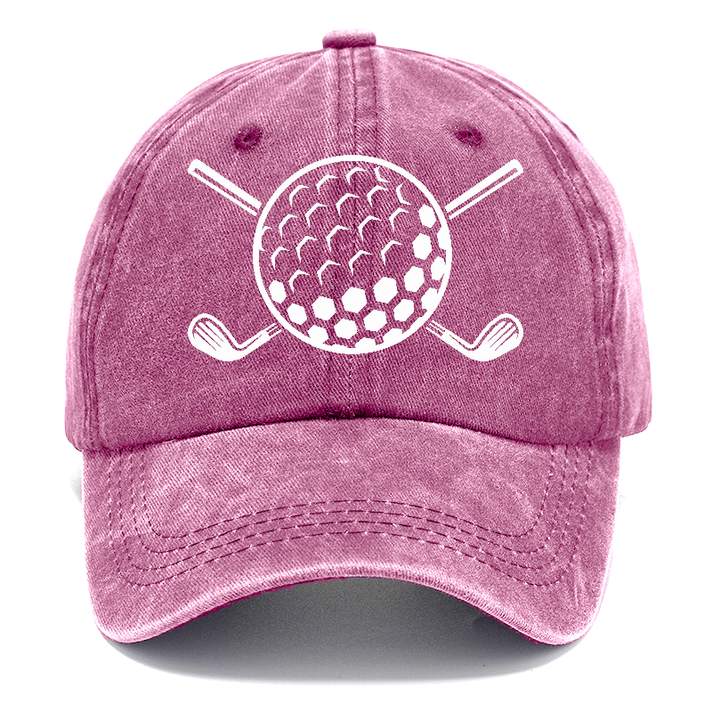 Golf Ball And Clubs Hat