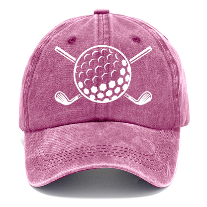 Golf Ball And Clubs! Hat