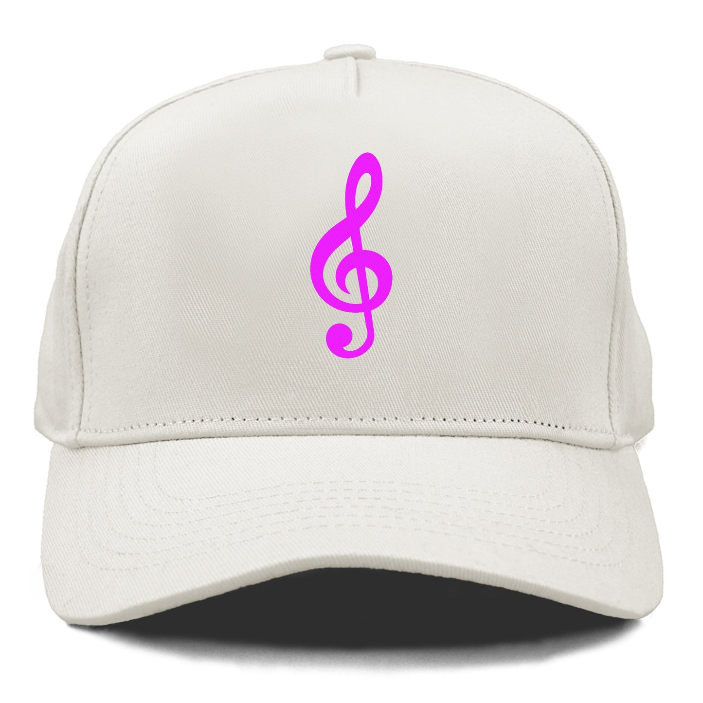 Retro 80s Music Note Purple Hat