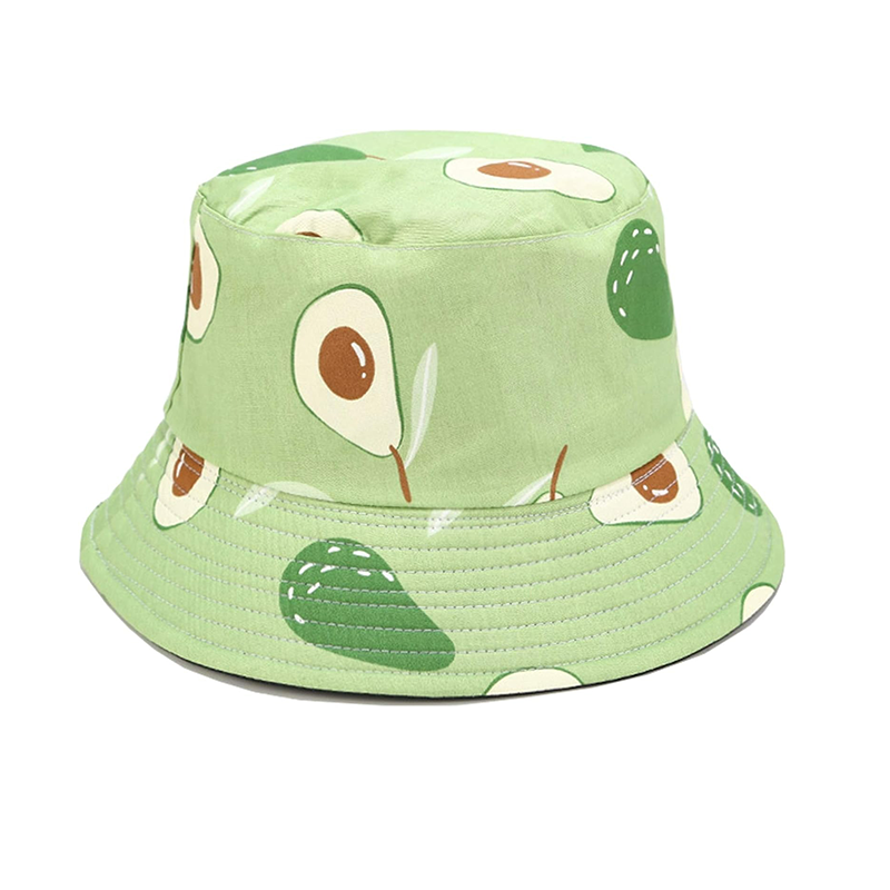 Pandaize Unisex Print Double-Side-Wear Reversible Bucket Hat