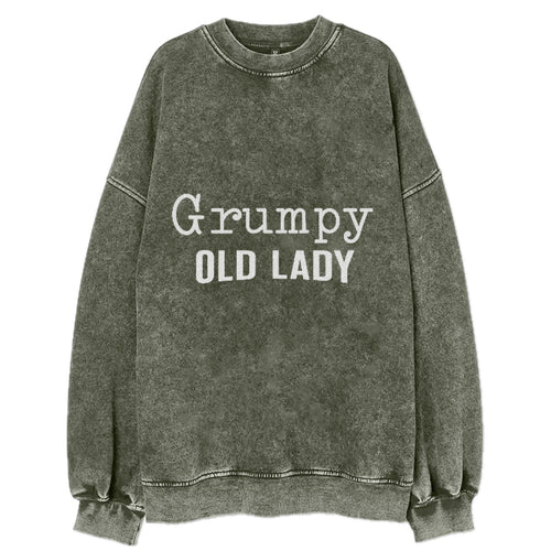 Grumpy Old Lady Vintage Sweatshirt