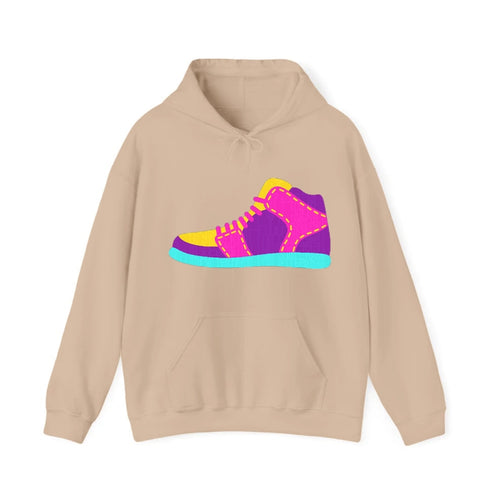 Retro 80s Basketball_shoe Hooded Sweatshirt