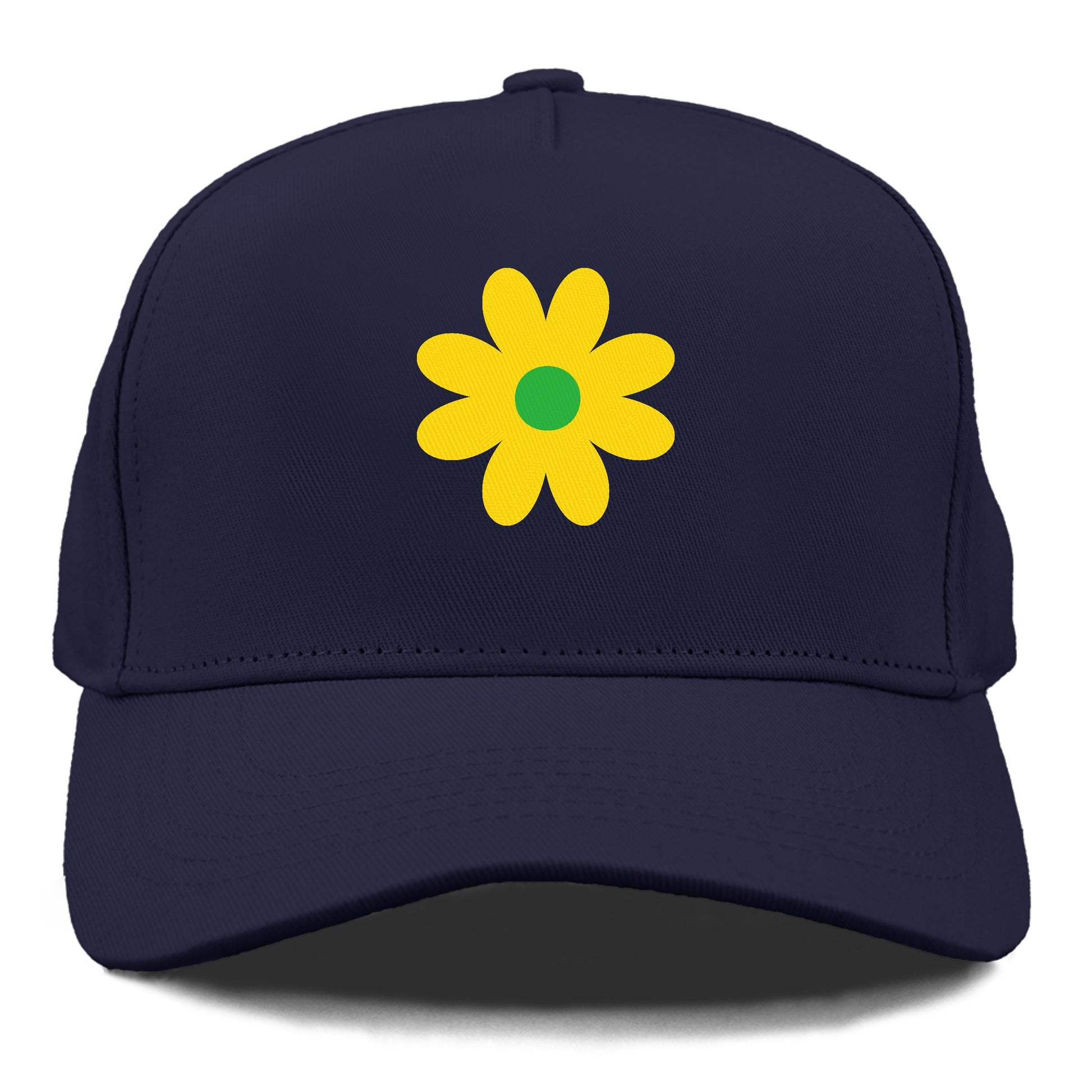 Retro 80s Flower Yellow Hat