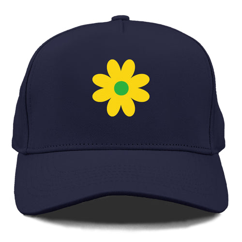 Retro 80s Flower Yellow Cap