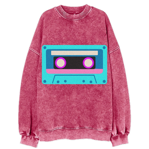 Retro 80s Cassette Blue Vintage Sweatshirt