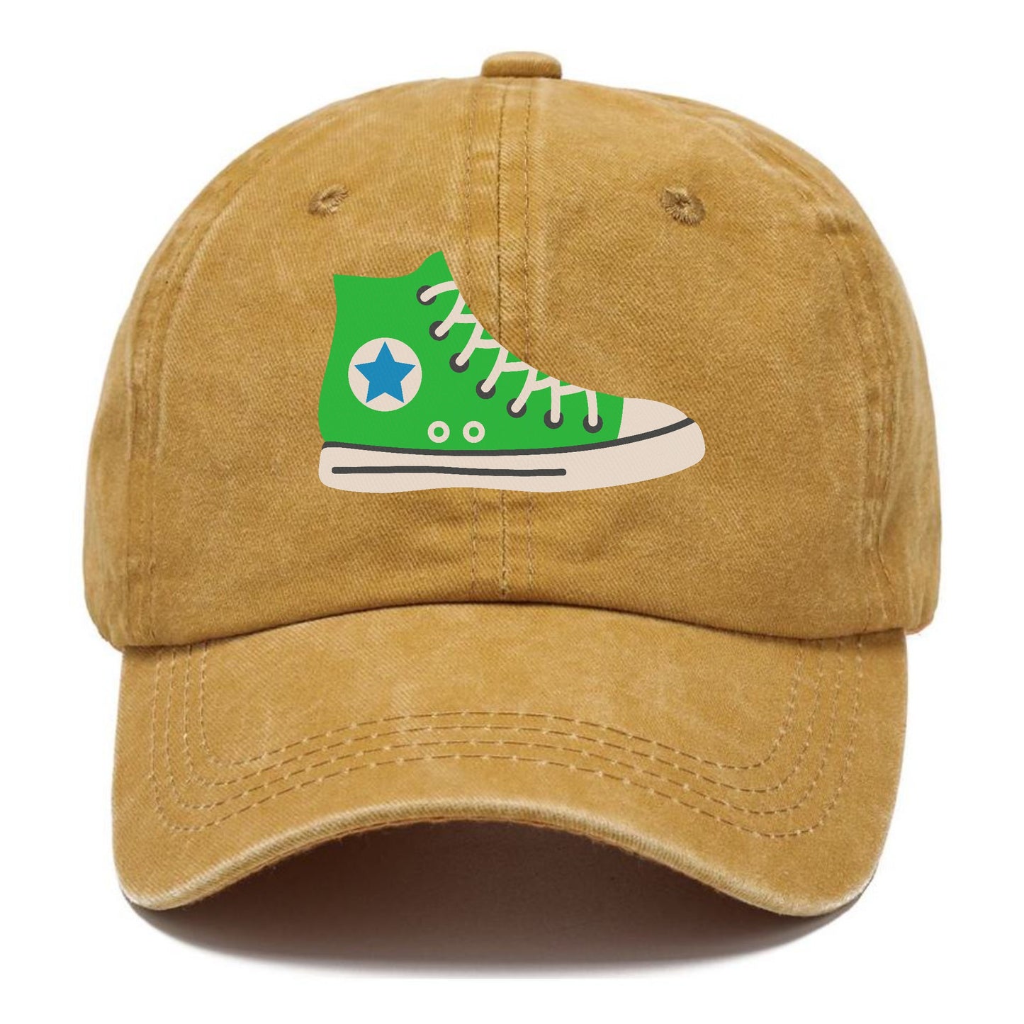 Retro 80s Converse Shoe Green Hat