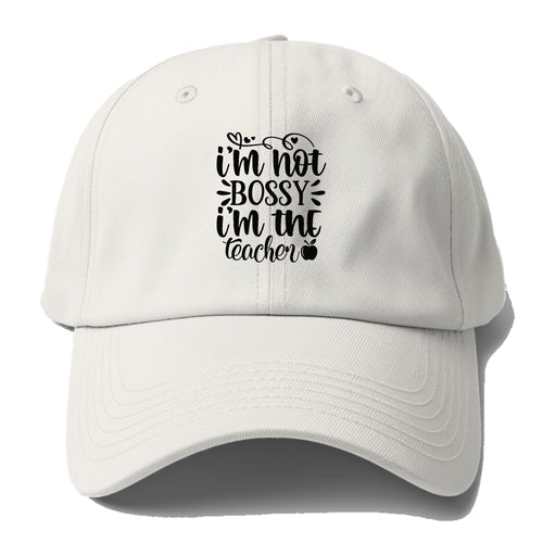 I Am Not Bossy Baseball Cap For Big Heads