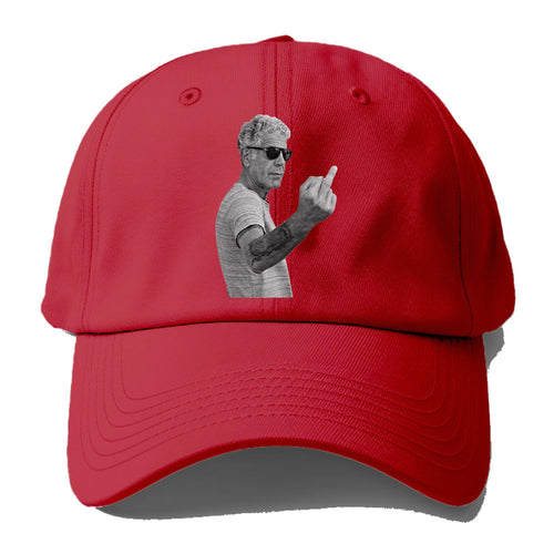 Anthony Bourdain Middle Finger Baseball Cap