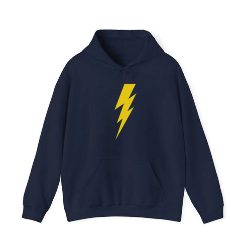 Retro 80s Lightning Bolt Hooded Sweatshirt