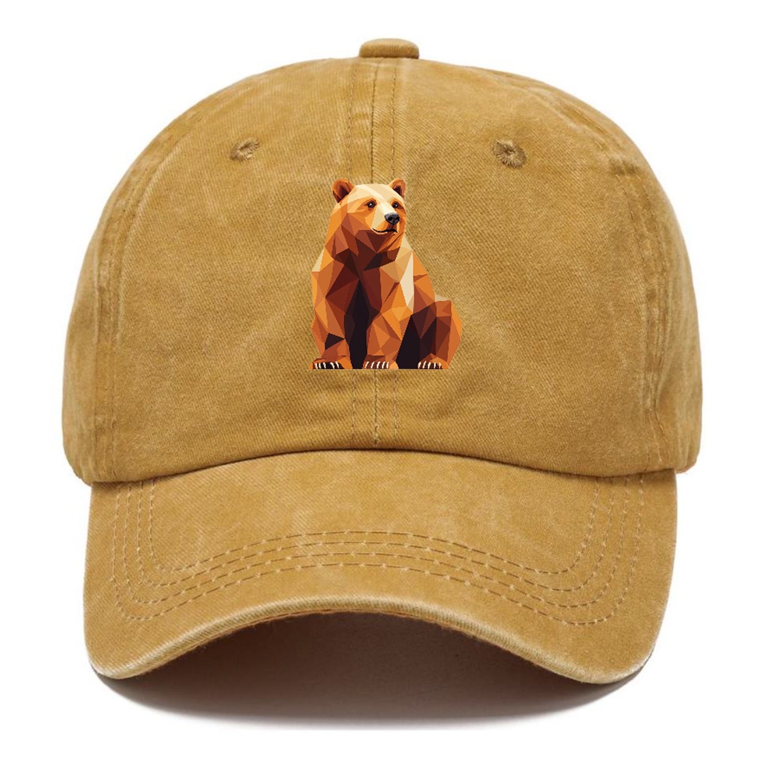 Geometric Bear in Rest Hat