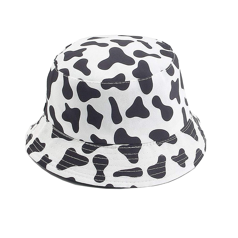 Pandaize Sombrero de cubo reversible con estampado unisex de doble cara 