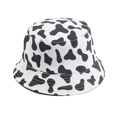 Pandaize Sombrero de cubo reversible con estampado unisex de doble cara 