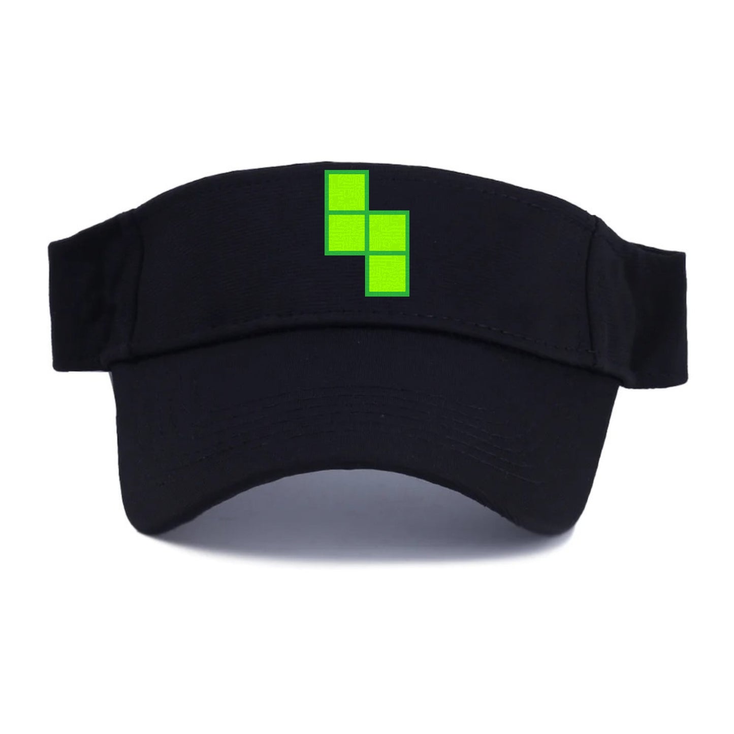 Retro 80s Tetris Blocks Green Hat