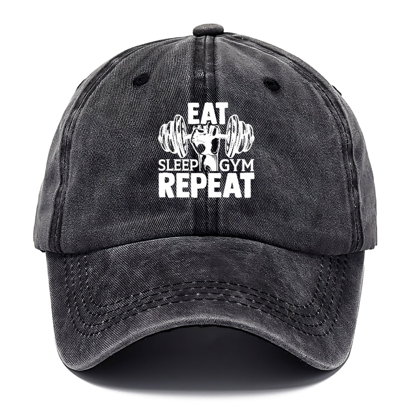 eat sleep gym repeat Hat