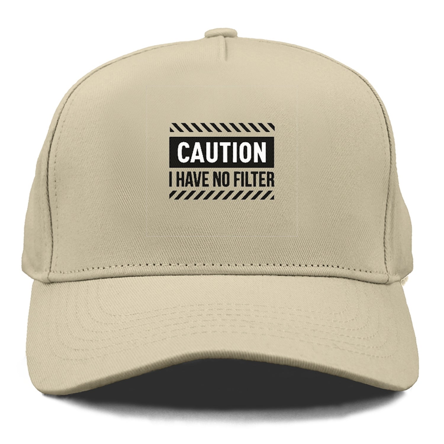 caution I have no filter Hat