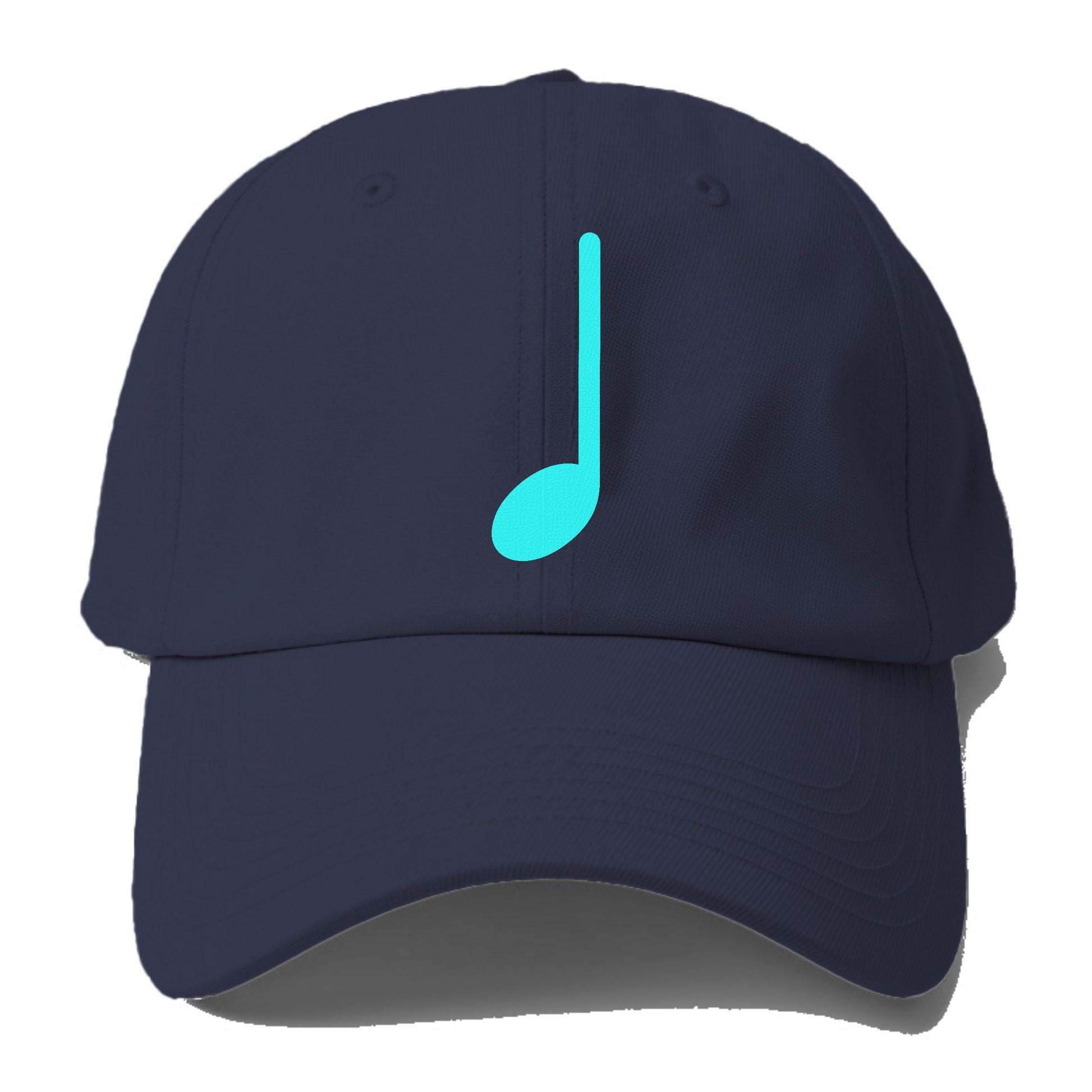 Retro 80s Music Note Blue Hat