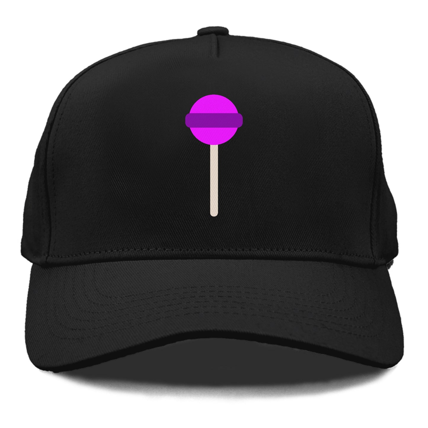 Retro 80s Lollipop Purple Hat